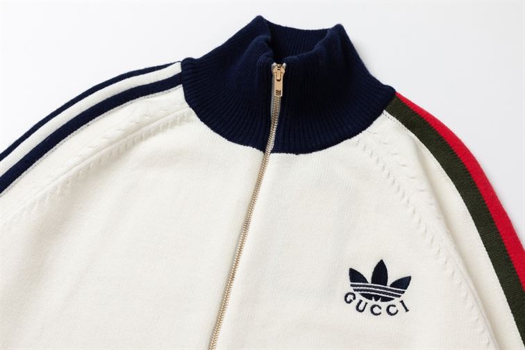 GUCCI X ADIDAS VISCOSE ZIP-UP JACKET WHITE – GCJ020