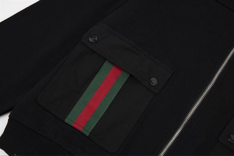 GUCCI WEB STRIPE COTTON JERSEY JACKET – GCJ023