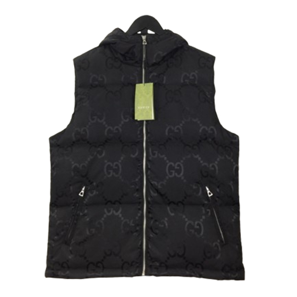 GUCCI Nylon Jumbo Canvas Black Vest – GCJ047