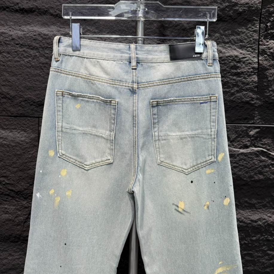 Amiri Men Painter Straight-leg Blue Jeans – AMIJ014