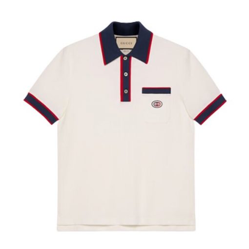 GUCCI COTTON PIQUET POLO WITH INTERLOCKING G – GGS031