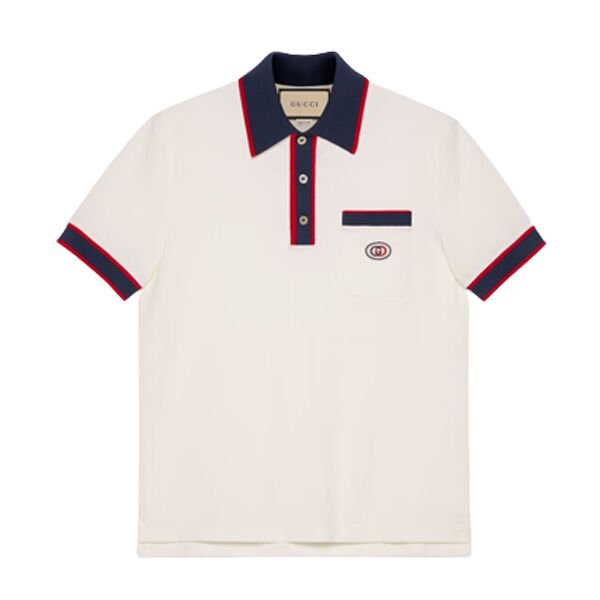 GUCCI COTTON PIQUET POLO WITH INTERLOCKING G – GGS031
