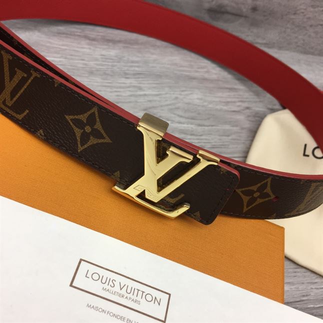 LOUIS VUITTON LV INITIALES 30MM REVERSIBLE BELT MONOGAM – LBE083