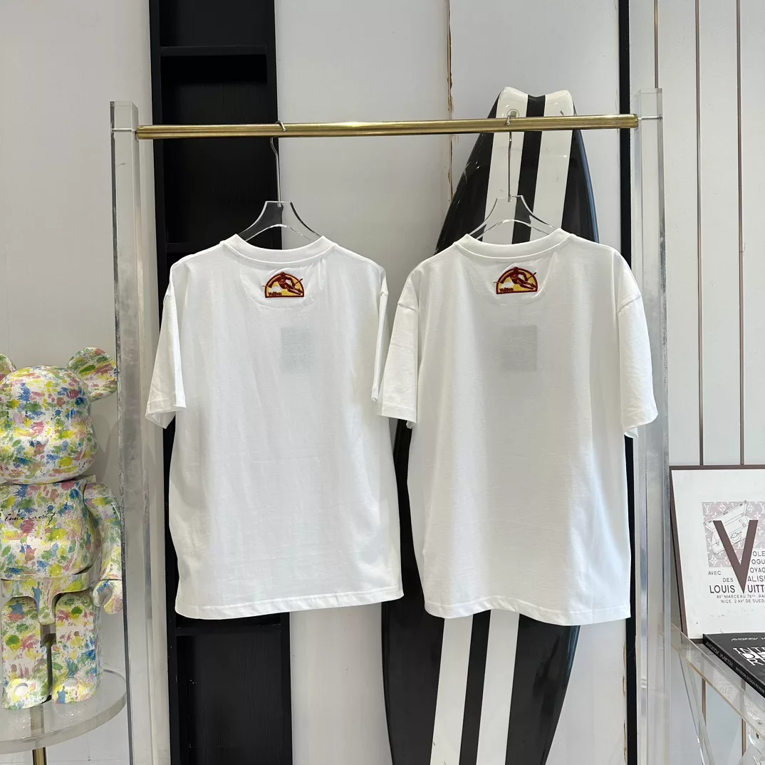 PRINTED COTTON T-SHIRT IN WHITE – LVTS132