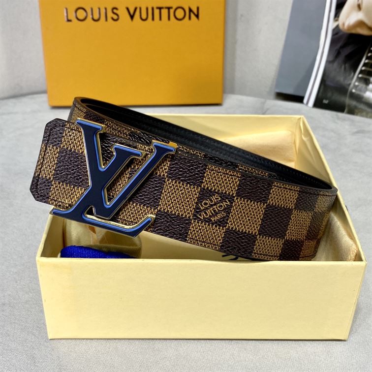LOUIS VUITTON INITIALES 40MM REVERSIBLE DAMIER EBENE CANVAS BELT – LBE021