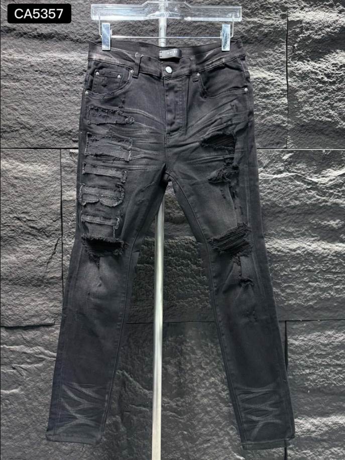 Amiri Men Ripp Black Jeans – AMIJ013