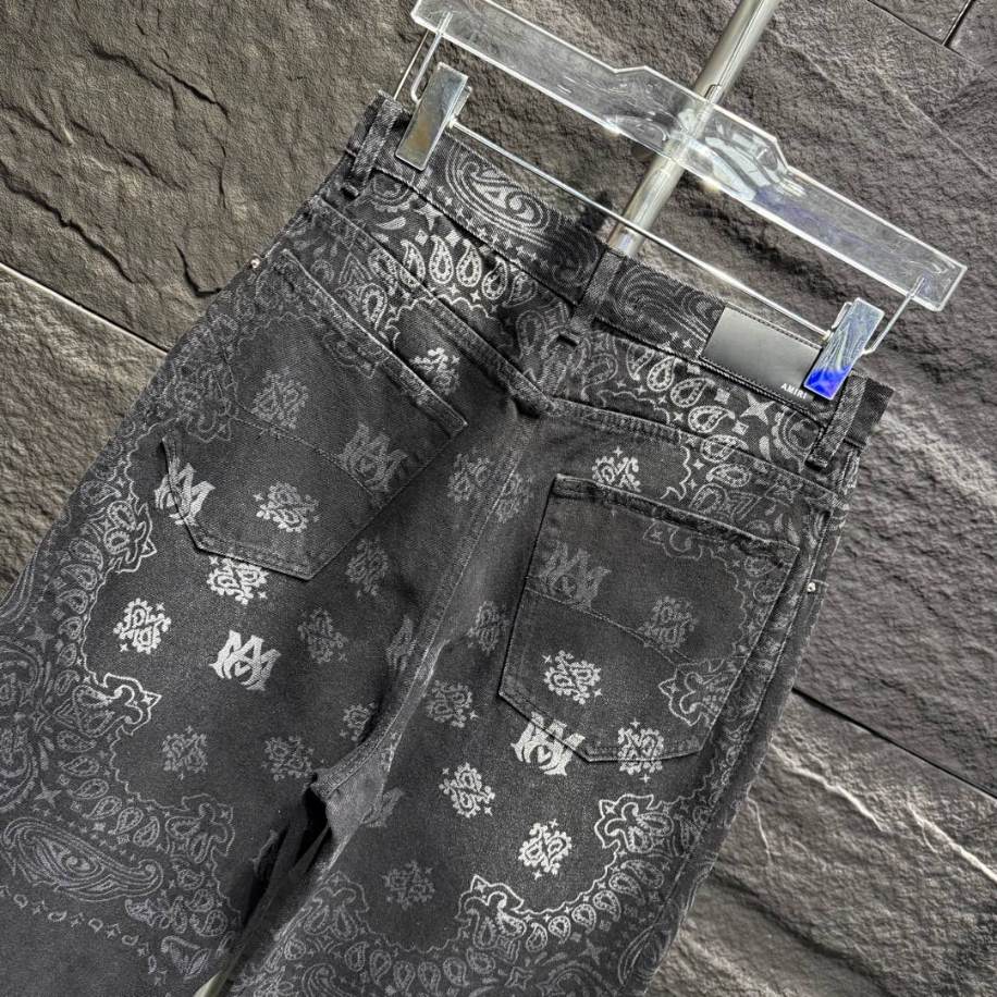 Amiri Tie Dye Bandana Black Jeans – AMIJ029