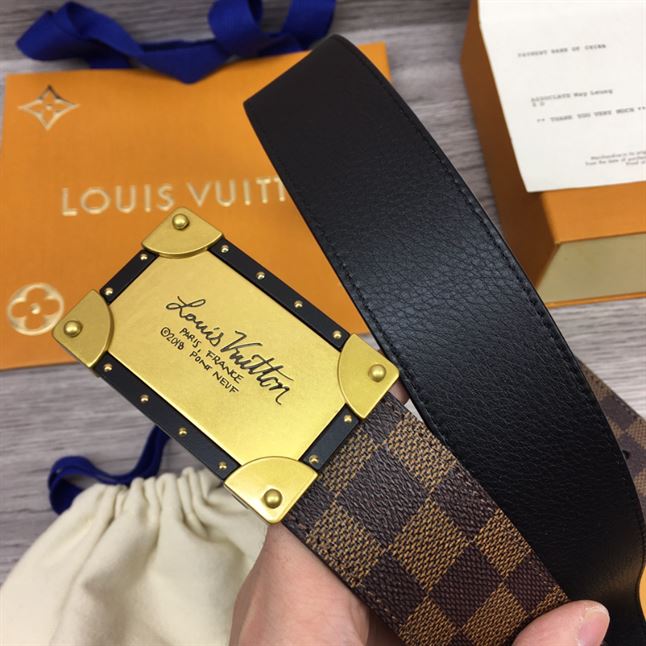 LV DAMIER EBENE NEO TRUNK 40MM REVERSIBLE BELT – LBE066