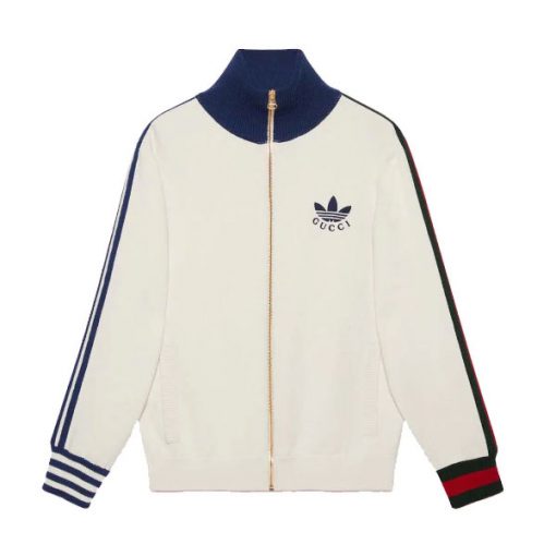 GUCCI X ADIDAS VISCOSE ZIP-UP JACKET WHITE – GCJ020