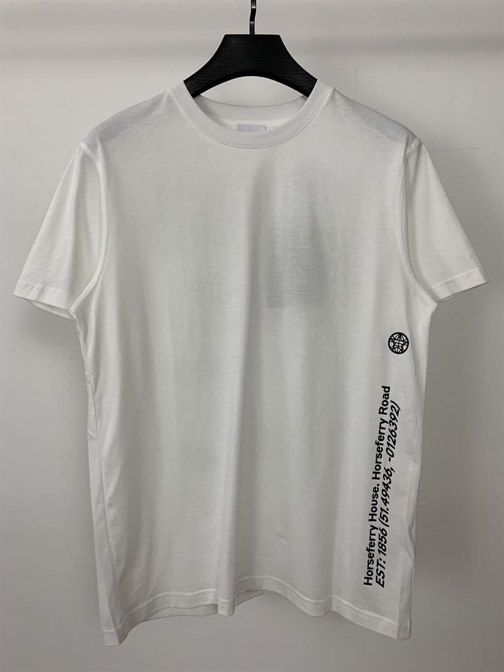BURBERRY WHITE CARRICK COORDINATE T-SHIRT – BRS031