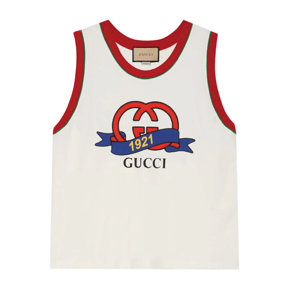GUCCI INTERLOCKING G 1921 PRINT COTTON TOP – GGS041