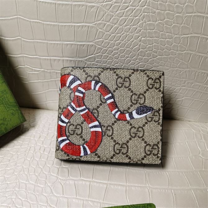 GUCCI KINGSNAKE PRINT GG SUPREME WALLET – WLG001