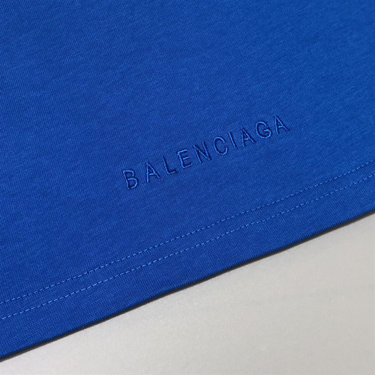 BALENCIAGA MEN’S THE SIMPSONS TM  20TH TELEVISION T-SHIRT OVERSIZED IN INDIGO – BAS006