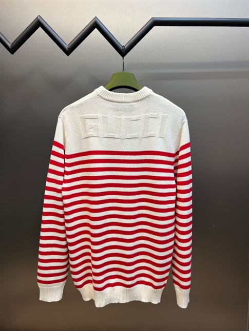 GUCCI STRIPED COTTON-WOOL KNITTED JUMPER – GCK047