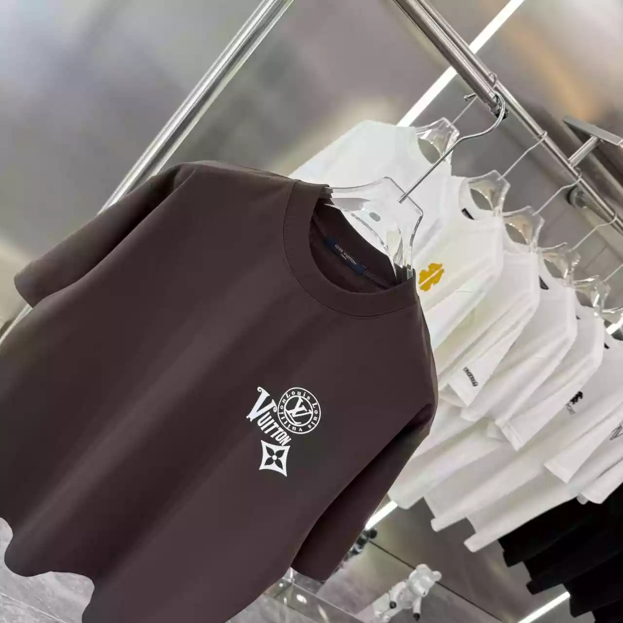 Louis Vuitton Brown Short Sleeve Shirt – LVTS086