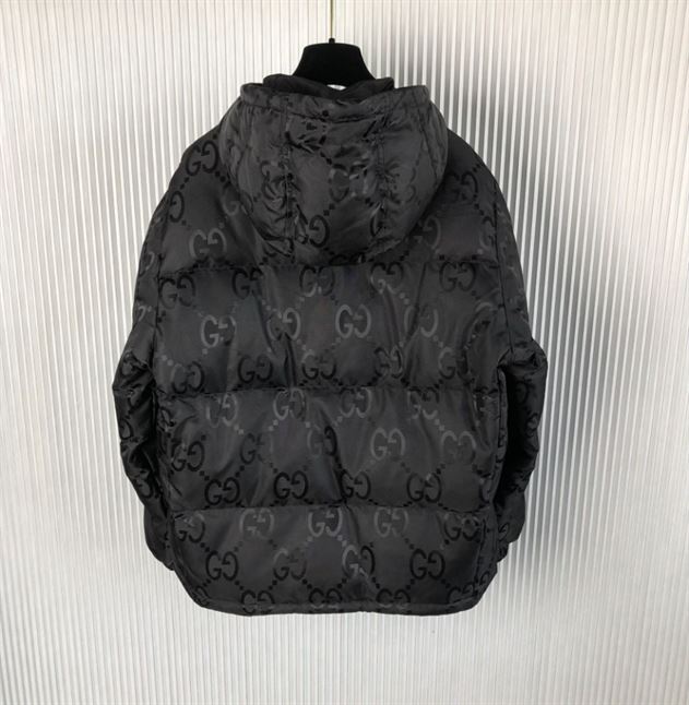 GUCCI JUMBO GG NYLON CANVAS GOOSE-DOWN JACKET BLACK – GCJ044
