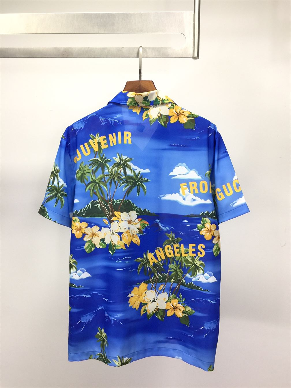 GUCCI PRINTED COTTON POPLIN BOWLING SHIRT – GGS022