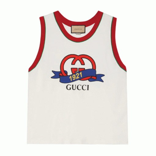 GUCCI INTERLOCKING G 1921 PRINT COTTON TOP – GGS041