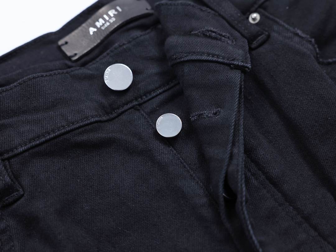 Amiri Logo-Embroidered Skinny Red Ripp Jeans – AMIJ050