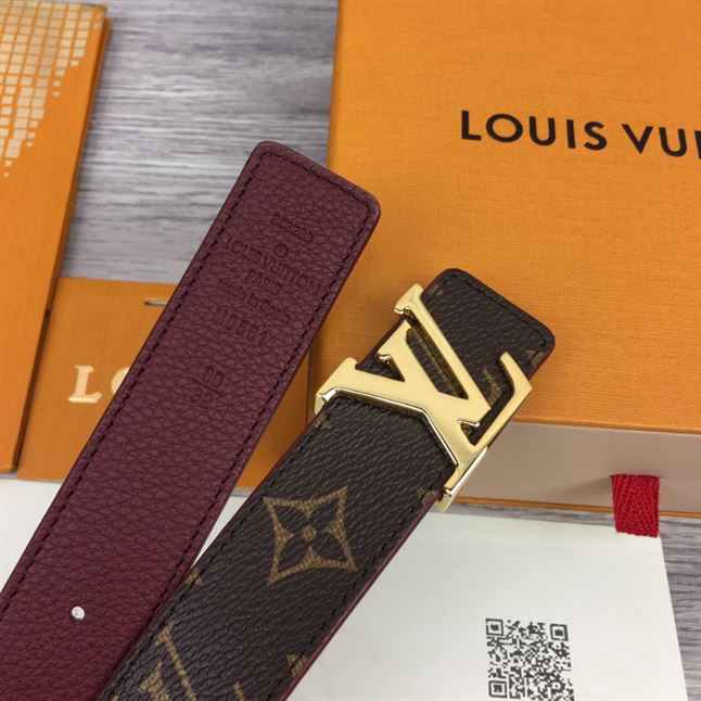 LOUIS VUITTON LV INITIALES 30MM REVERSIBLE BELT MONOGAM – LBE088