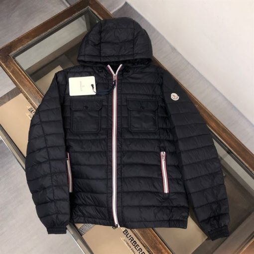 MONCLER BLACK PUFFER HOODED JACKET – MC071