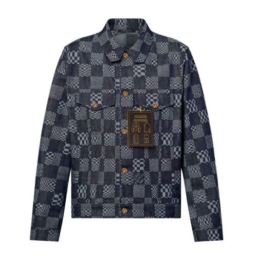 LOUIS VUITTON DISTORTED DAMIER DENIM JACKET – LVC039