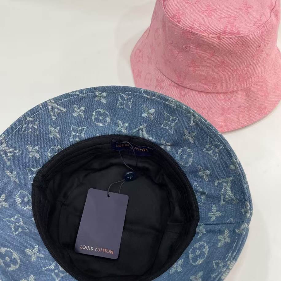 Louis Vuitton Monogram Denim Bucket Blue Hats – LVC003