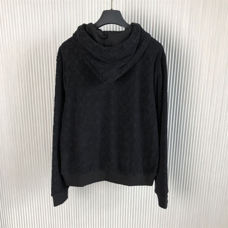 LOUIS VUITTON MONOGRAM FRENCH TERRY ZIP THROUGH HOODIE – LVH047