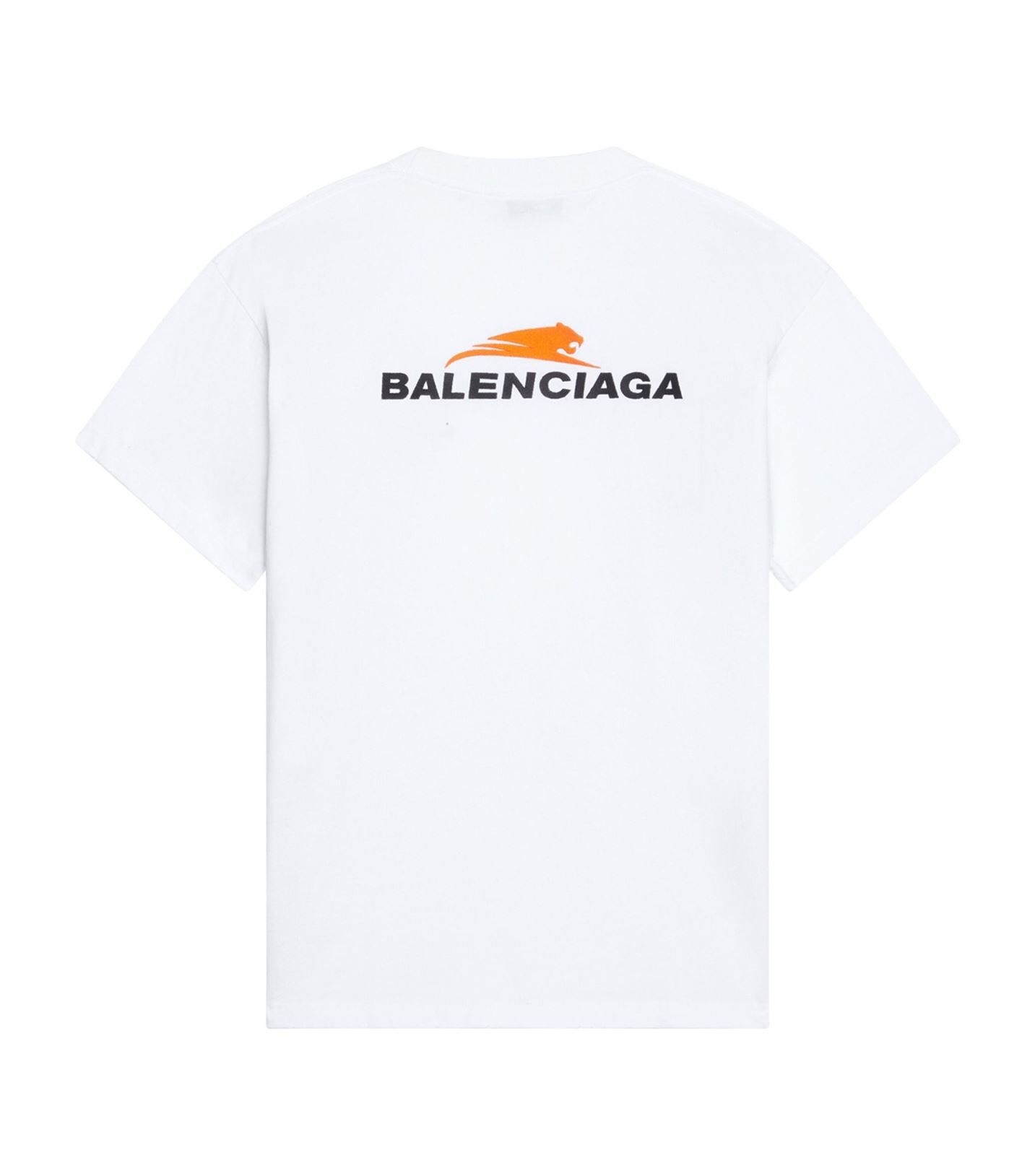 BALENCIAGA MEN’S YEAR OF THE TIGER T-SHIRT MEDIUM FIT IN WHITE – BAS001