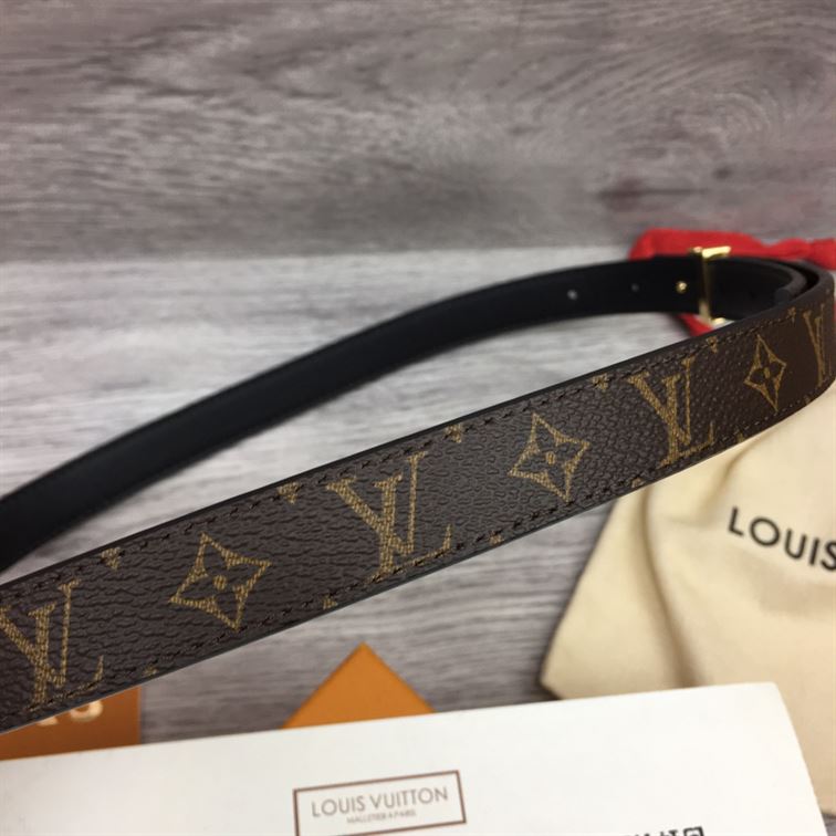 LOUIS VUITTON BELT LV INITIALES RESERSIBLE MONOGRAM 1W NOIR BLACK/BROWN – LBE004