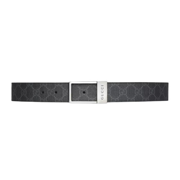 GUCCI GG BELT WITH RECTANGULAR BUCKLE – GB042