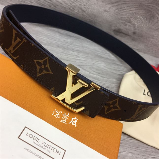 LOUIS VUITTON LV INITIALES 30MM REVERSIBLE BELT MONOGAM – LBE089