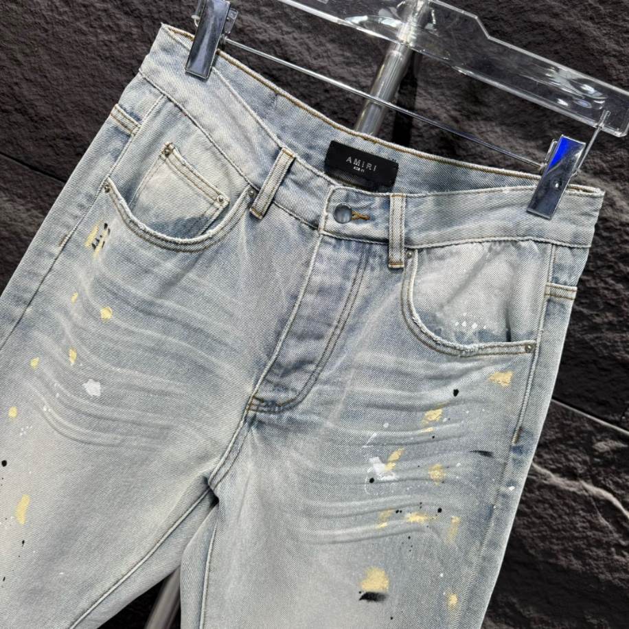 Amiri Men Painter Straight-leg Blue Jeans – AMIJ014