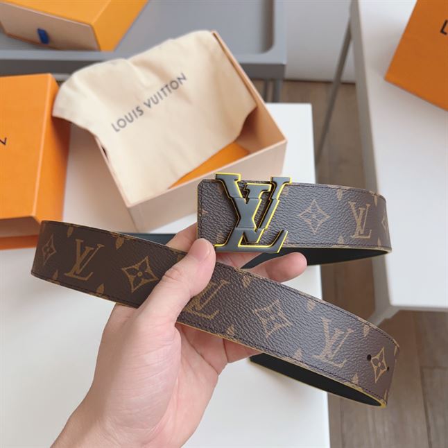 LOUIS VUITTON INITIALES 40MM REVERSIBLE MONOGRAM MACASSAR CANVAS – LBE061