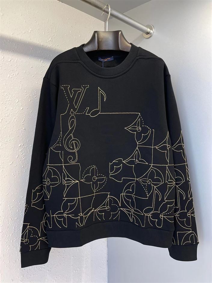 LOUIS VUITTON MUSIC LINE EMBROIDERED CREWNECK – LVH031