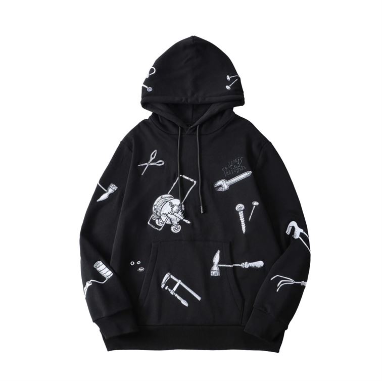 LOUIS VUITTON LV MULTI-TOOLS EMBRODERED HOODIE – LH068