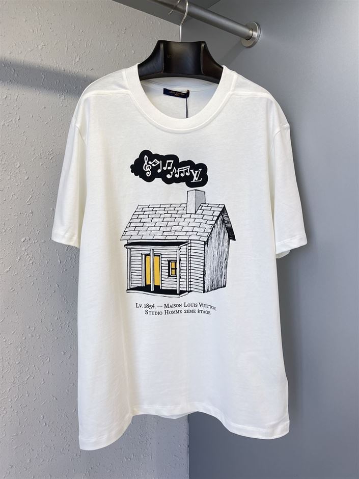 LOUIS VUITTON HOUSE PRINTED T-SHIRT – LVTS043