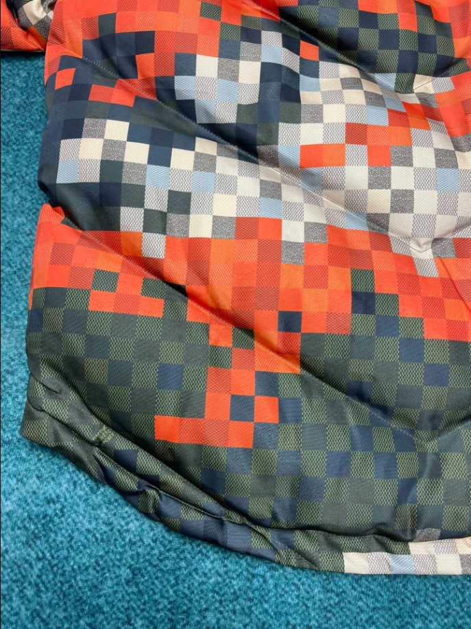 Louis Vuitton Damoflage Khaki Orange Coat – LVC049