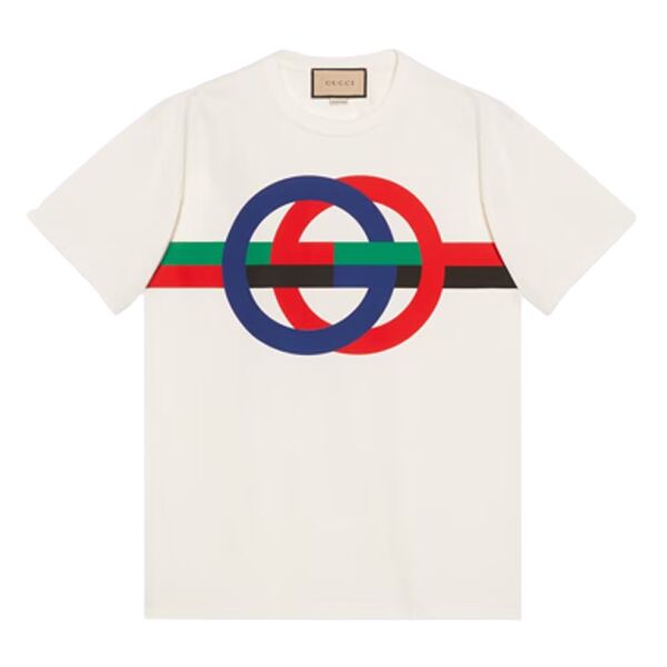GUCCI ROUND GG PRINT COTTON T-SHIRT – GGS040