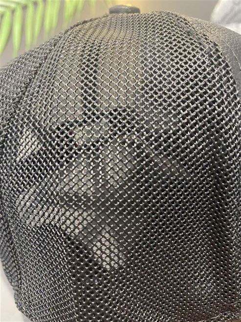 GUCCI LOGO LEATHER CAP IN BLACK – GH141