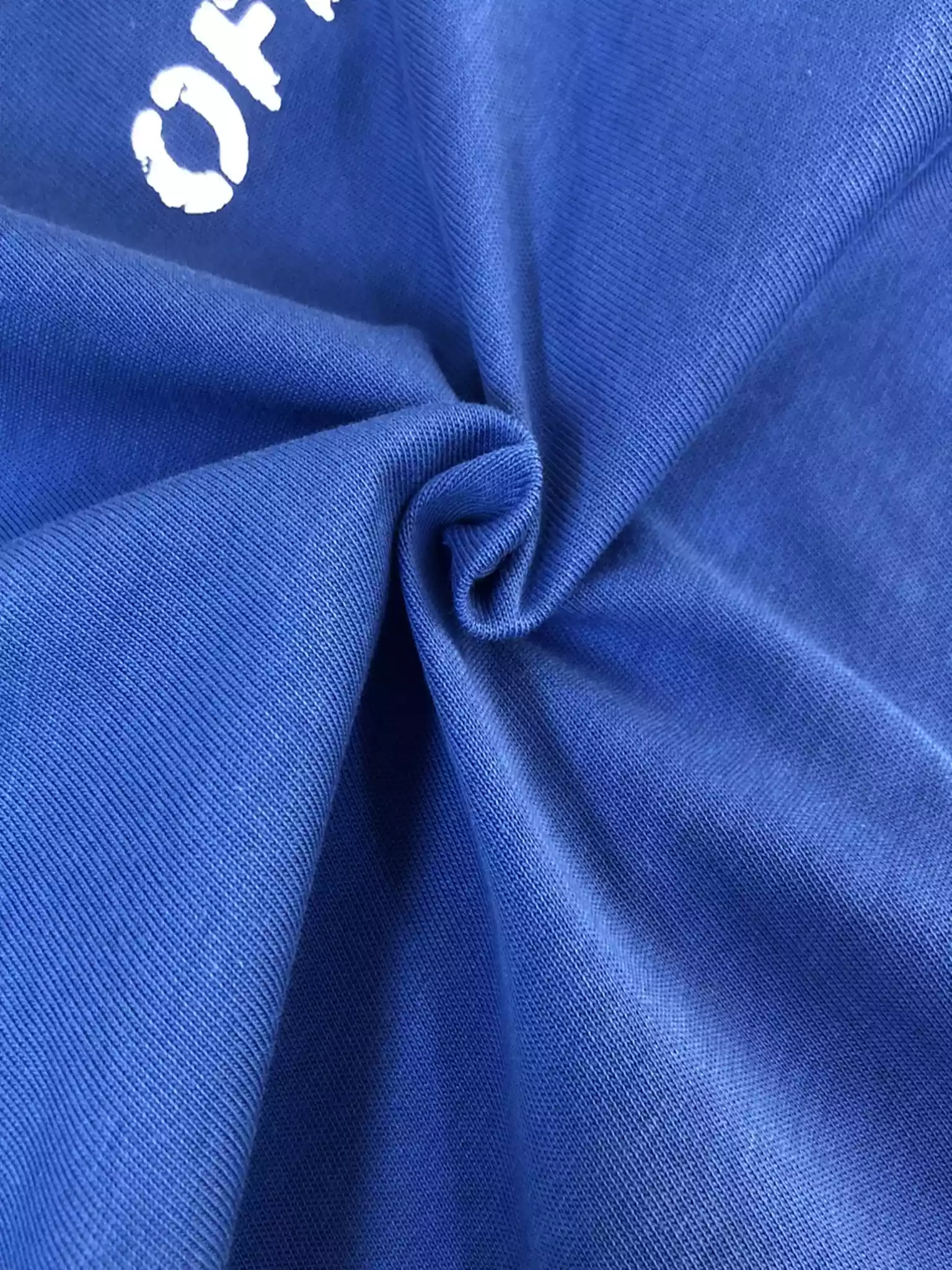 Off-White Blue Logo Stitch T-shirt – OWS030