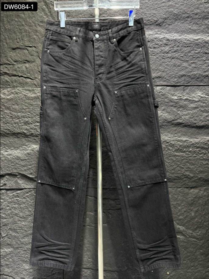 Amiri Double Knee Black Jeans – AMIJ003