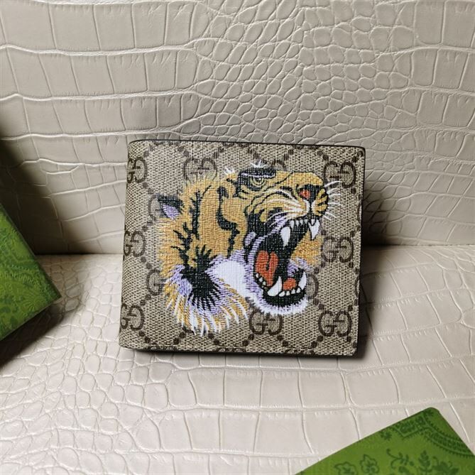 GUCCI TIGER PRINT GG SUPREME WALLET – WLG004