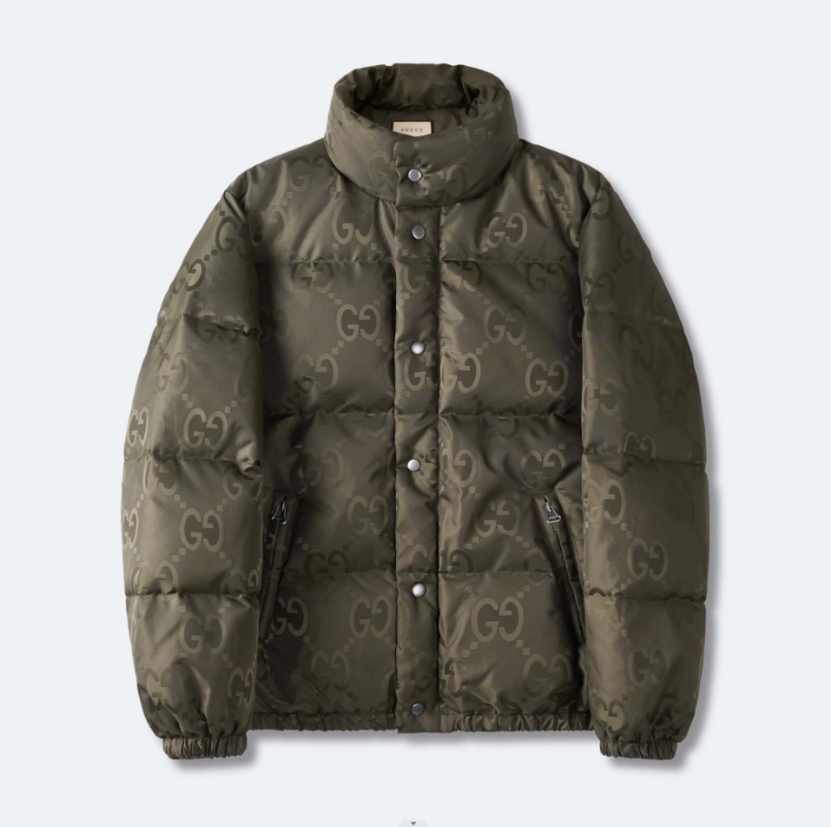 GUCCI Jumbo Canvas Down Green Jacket – GCJ050
