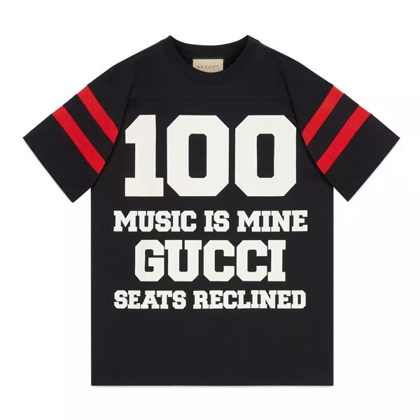 GUCCI 100 COTTON T-SHIRT IN BLACK – GGS033