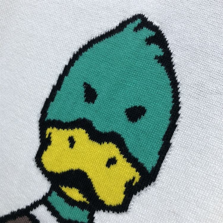 LOUIS VUITTON INTARSIA JACQUARD DUCK CREWNECK – LVTS005