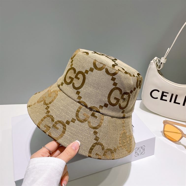 GUCCI JUMBO GG CANVAS BUCKET HAT – GH161