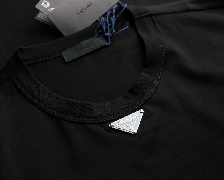 PRADA COTTON T-SHIRT BLACK – PT001