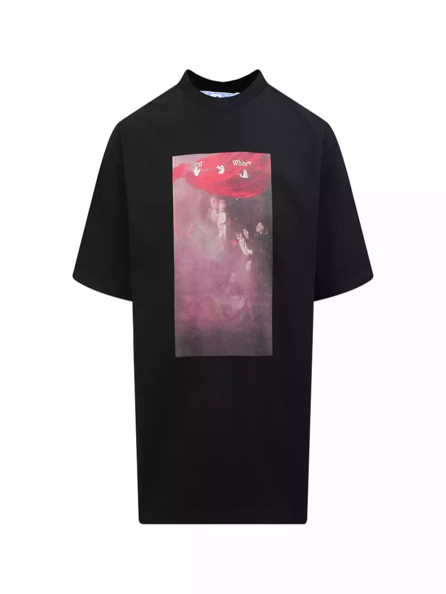 Off-White Sprayed Caravaggio Slim T-Shirt In Black – OWS010