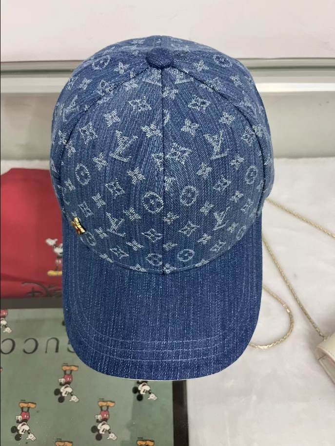 Louis Vuitton Monogram Cap Blue Hats – LVC004